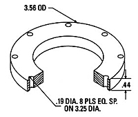 Dimensional Drawing - CAP-004 - Vinyl Capper Tightening Discs