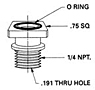 Dimensional Drawing - ADP-012A - Cup Adapters