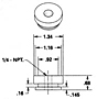 Dimensional Drawing - ADP-038 - Cup Adapters