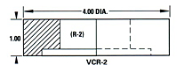 Dimensional Drawing - VCR-2 - Vinyl Resina Type Tightening Discs