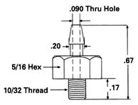 Dimensional Drawing - ADP-021 - Cup Adapters