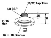 Dimensional Drawing - ADP-027 - Cup Adapters