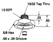 Dimensional Drawing - ADP-028 - Cup Adapters