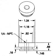 Dimensional Drawing - ADP-038 - Cup Adapters