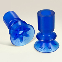 Dimensional Drawing - Round Vacuum Cups - Style K (VC-124B)