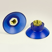 Dimensional Drawing - Round Vacuum Cups - Style E (VC-168 1/4 NPT)