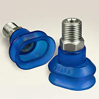 Dimensional Drawing - Oval Vacuum Cups Style O (VC-252 1/8 MPT)