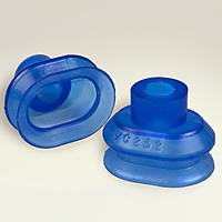 Dimensional Drawing - Oval Vacuum Cups Style K (VC-252)