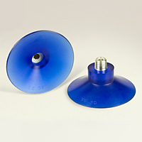 Dimensional Drawing - Round Vacuum Cups - Style E (VC-30 1/4 MPT)