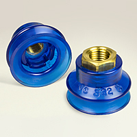 Dimensional Drawing - Round Vacuum Cups - Style J (VC-322A 1/4 NPT)