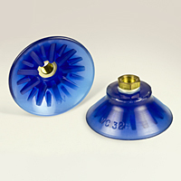 Dimensional Drawing - Round Vacuum Cups - Style E (VC-328 1/4 NPT)