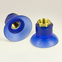 Dimensional Drawing - Round Vacuum Cups - Style E (VC-37A 1/4 NPT)