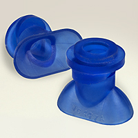 Dimensional Drawing - Oval Vacuum Cups Style A  (VC-447A)