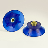 Dimensional Drawing - Round Vacuum Cups - Style E (VC-70 1/8 NPT)