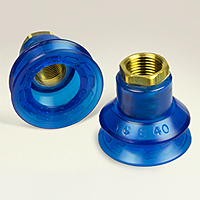 Dimensional Drawing - Round Vacuum Cups - Style J (VC-B40 3/8 NPT)