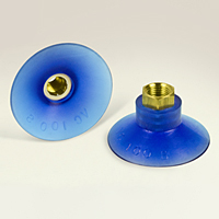 Dimensional Drawing - Round Vacuum Cups - Style E (VC-100S 1/8 NPT)