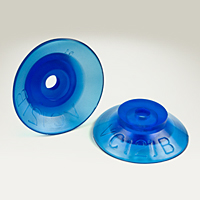 Dimensional Drawing - Round Vacuum Cups - Style B (VC-121B)