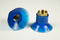 Dimensional Drawing - Round Vacuum Cups - Style E (VC-204D 1/4 NPT)