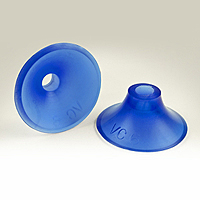 Dimensional Drawing - Round Vacuum Cups - Style B (VC-6)