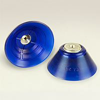 Dimensional Drawing - Round Vacuum Cups - Style F (VC-73)