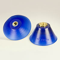 Dimensional Drawing - Round Vacuum Cups-Style E (VC-73A2 1/4 NPT)