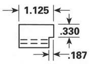 Dimensional Drawing - GR-10 - Gripper Rubber