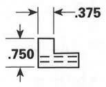 Dimensional Drawing - GR-11 - Gripper Rubber