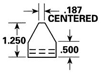 Dimensional Drawing - GR-12 - Gripper Rubber