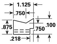 Dimensional Drawing - GR-14 - Gripper Rubber