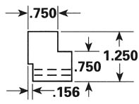 Dimensional Drawing - GR-18 - Gripper Rubber