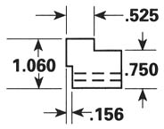 Dimensional Drawing - GR-19 - Gripper Rubber