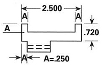 Dimensional Drawing - GR-1 - Gripper Rubber