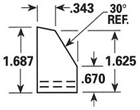 Dimensional Drawing - GR-20 - Gripper Rubber