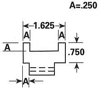 Dimensional Drawing - GR-3 - Gripper Rubber