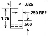 Dimensional Drawing - GR-4 - Gripper Rubber