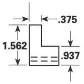 Dimensional Drawing - GR-6 - Gripper Rubber