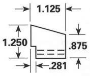 Dimensional Drawing - GR-9 - Gripper Rubber