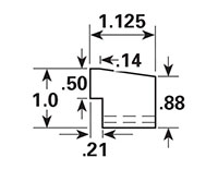 Dimensional Drawing - GR-28 - Gripper Rubber