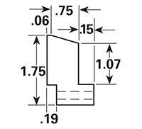 Dimensional Drawing - GR-32 - Gripper Rubber