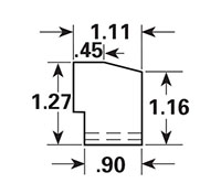 Dimensional Drawing - GR-33 - Gripper Rubber