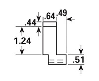 Dimensional Drawing - GR-36 - Gripper Rubber