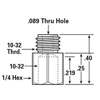 Dimensional Drawing - ADP-056 - Cup Adapters