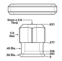 Dimensional Drawing - ADP-063 - Cup Adapters