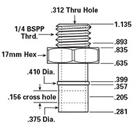 Dimensional Drawing - ADP-064 - Cup Adapters