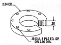 Dimensional Drawing - CAP-006 - Vinyl Capper Tightening Discs