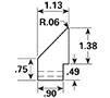 Dimensional Drawing - GR-29 - Gripper Rubber