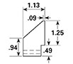 Dimensional Drawing - GR-30 - Gripper Rubber